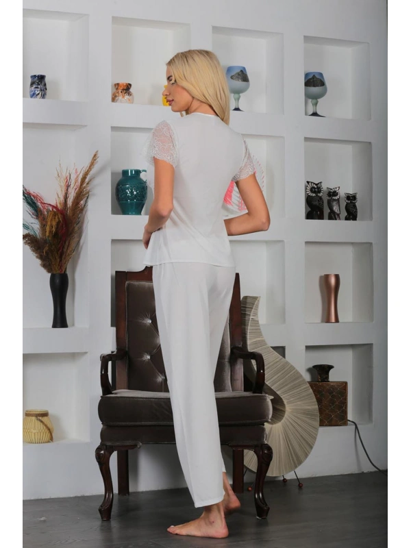 Ekru Pudra Çeyizlik 6 Lı Set - 1512