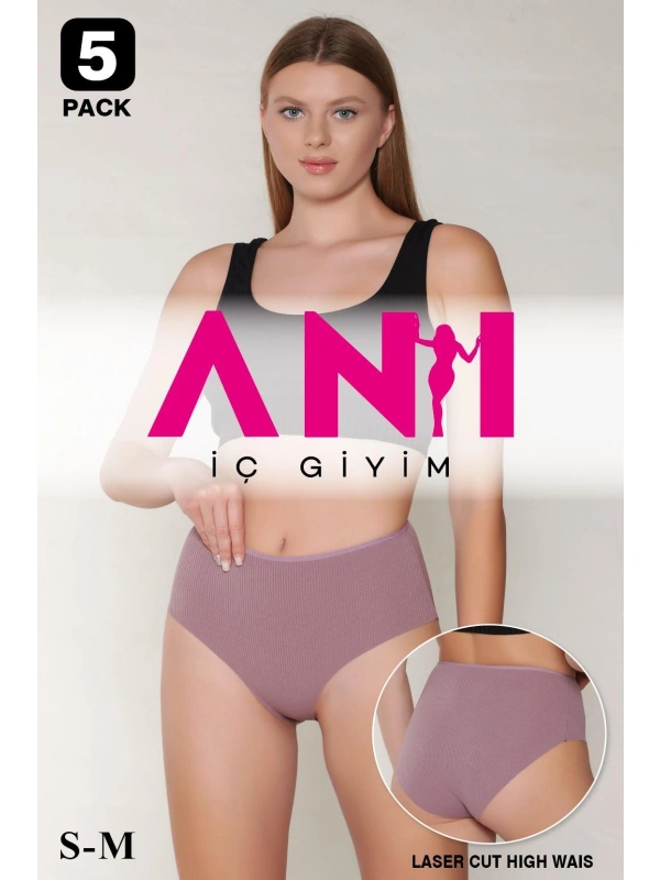 Lazer 5 Li Fitilli Külot Kadın