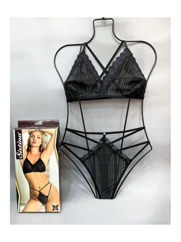 Siyah Bralet Sütyen Takım - B863