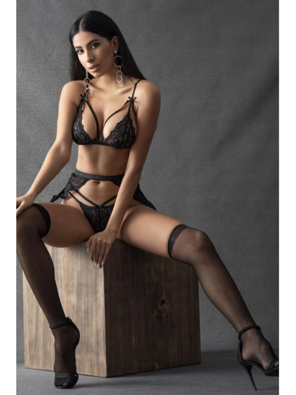 Siyah Jartiyer Takım - 1035