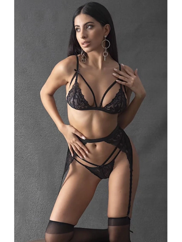 Siyah Jartiyer Takım - 1035