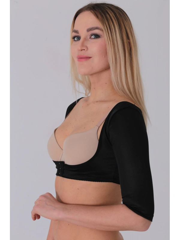 Siyah Kadın Kol Ve Sırt Toparlayıcı Korse - 796