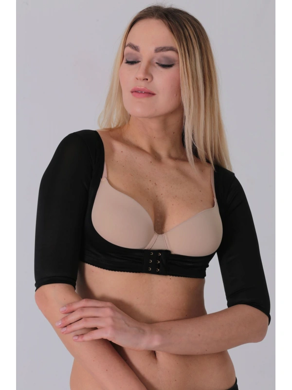 Siyah Kadın Kol Ve Sırt Toparlayıcı Korse - 796