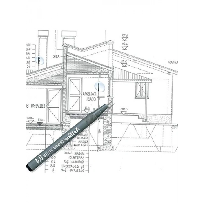 0.2 Mm Uçlu Mavi Çizim Kalemi