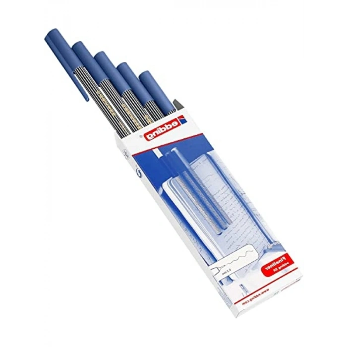 0.3 mm Uçlu 10lu Fineliner Seti, Çelik Mavisi