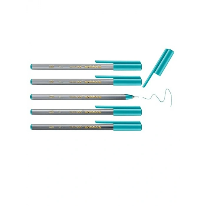 0.3 mm Uçlu Turkuaz Fineliner Kalem - 5 Adet
