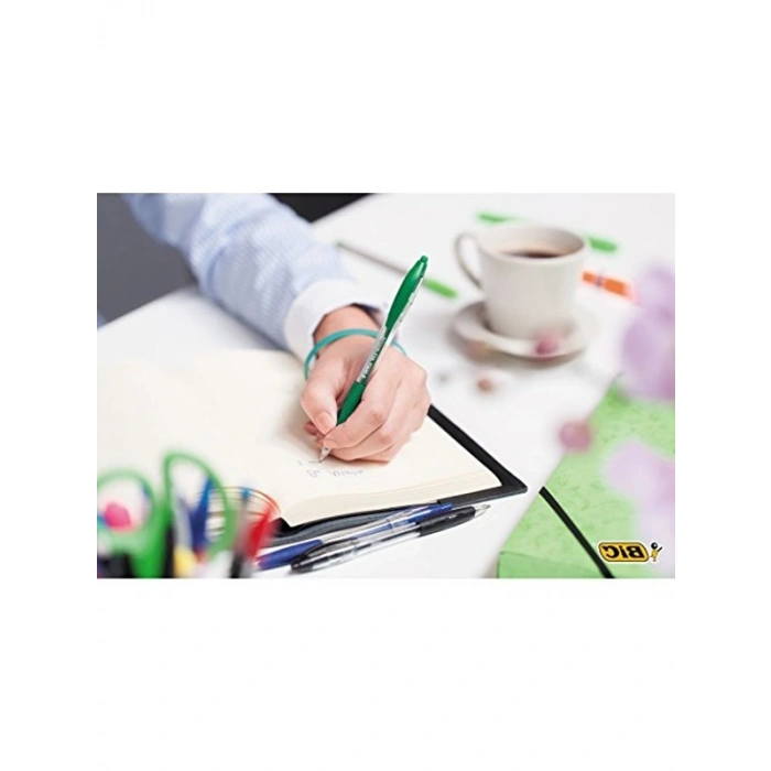 0,32 mm Basmalı Tükenmez Kalem, 12 Adet Kutuda Siyah