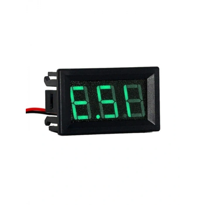0.36 inç Voltmetre, DC2.4V-30V Ölçüm için 2 Kablolu Cihaz