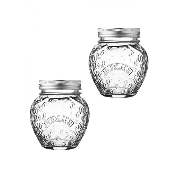 0.4 Litre Kapasiteye Sahip Çilek Şeklinde Kavanoz