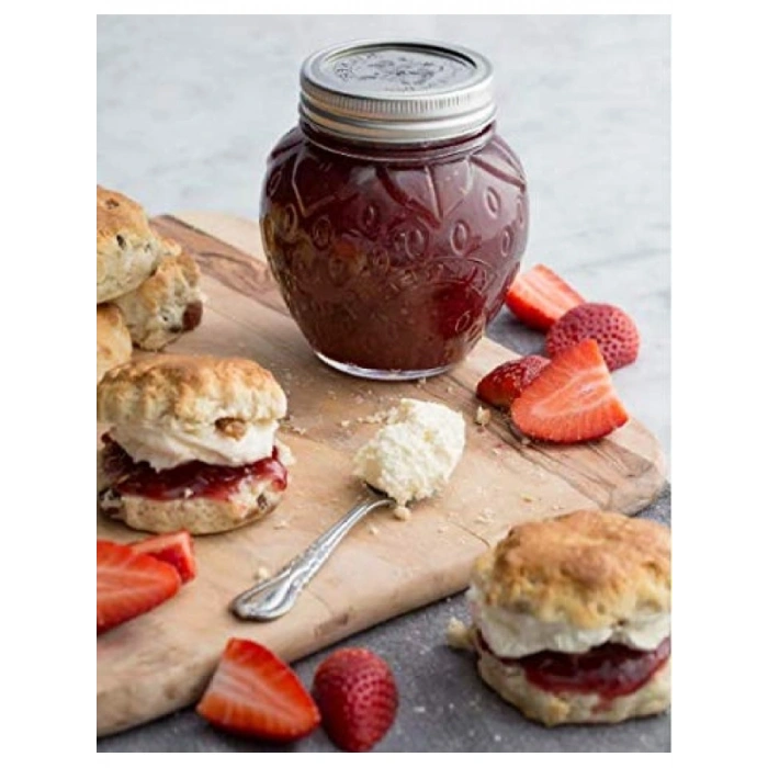 0.4 Litre Kapasiteye Sahip Çilek Şeklinde Kavanoz