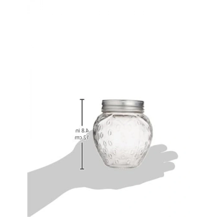 0.4 Litre Kapasiteye Sahip Çilek Şeklinde Kavanoz