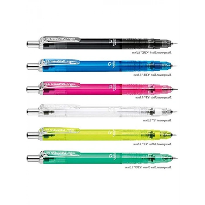 0.5 mm Kalınlığında Şeffaf Sarı Zebra Kalem