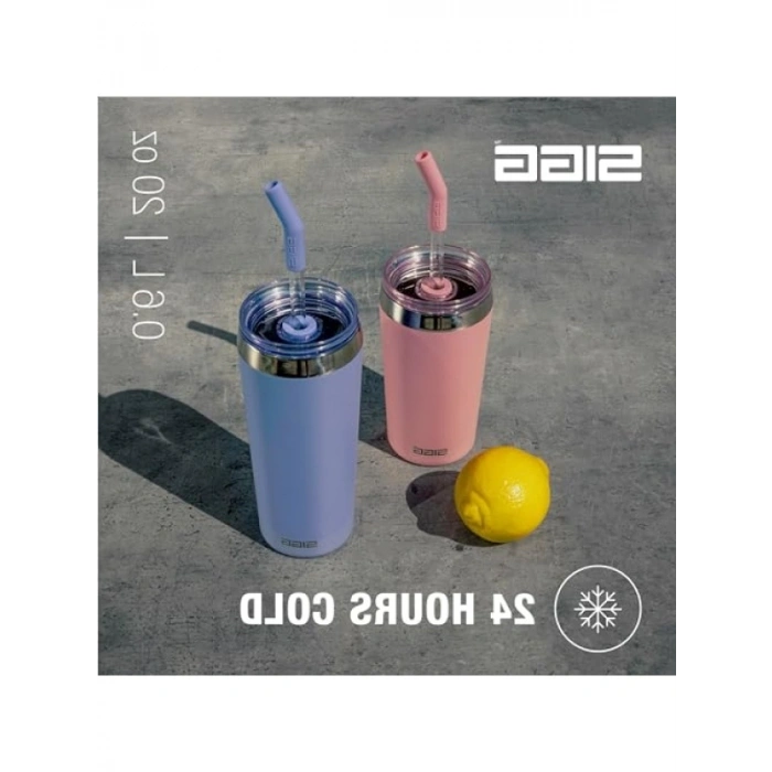 0,60 Lt Kapasiteli Mavi Vakum Yalıtımlı Çelik Termos