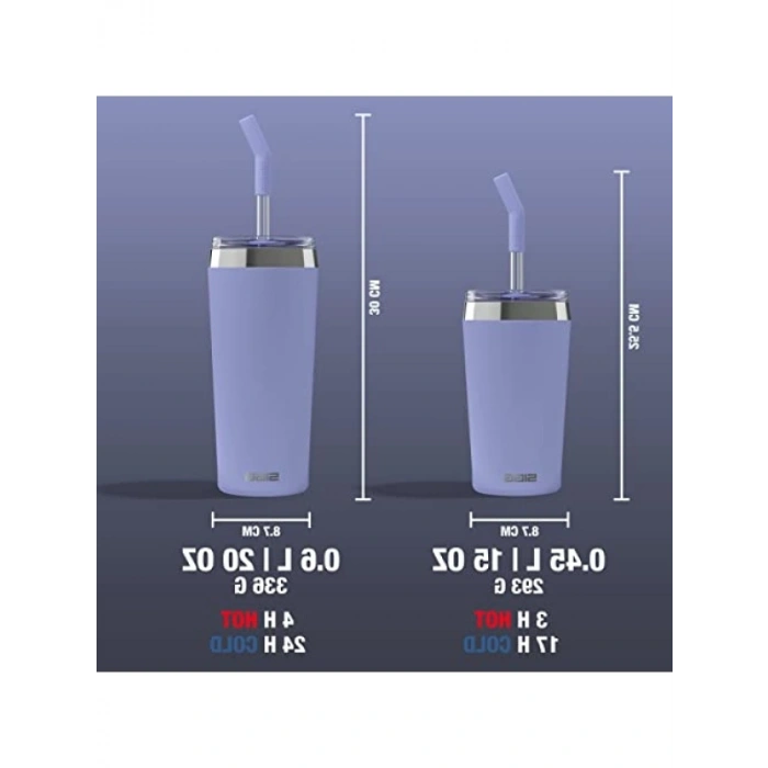 0,60 Lt Kapasiteli Mavi Vakum Yalıtımlı Çelik Termos