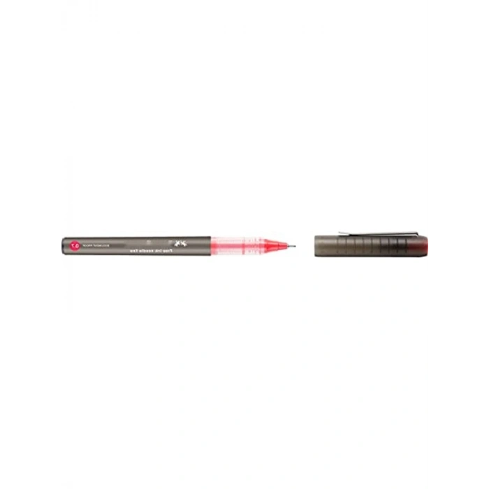 0.7 mm Kırmızı İğne Uçlu Kalem - Silinmez Mürekkep