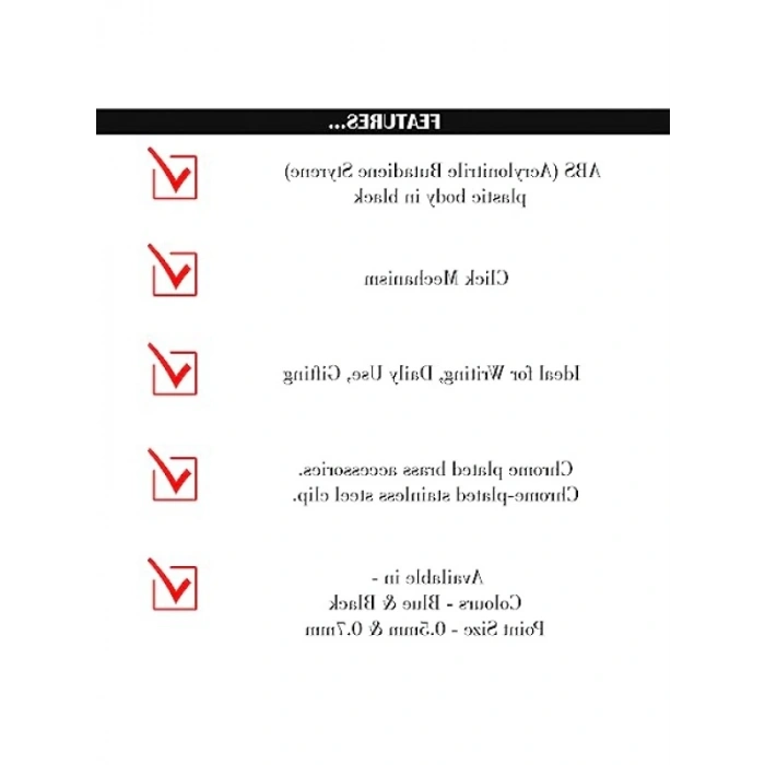 0.7 Mm Siyah Versatil Kalem Seti, 12li