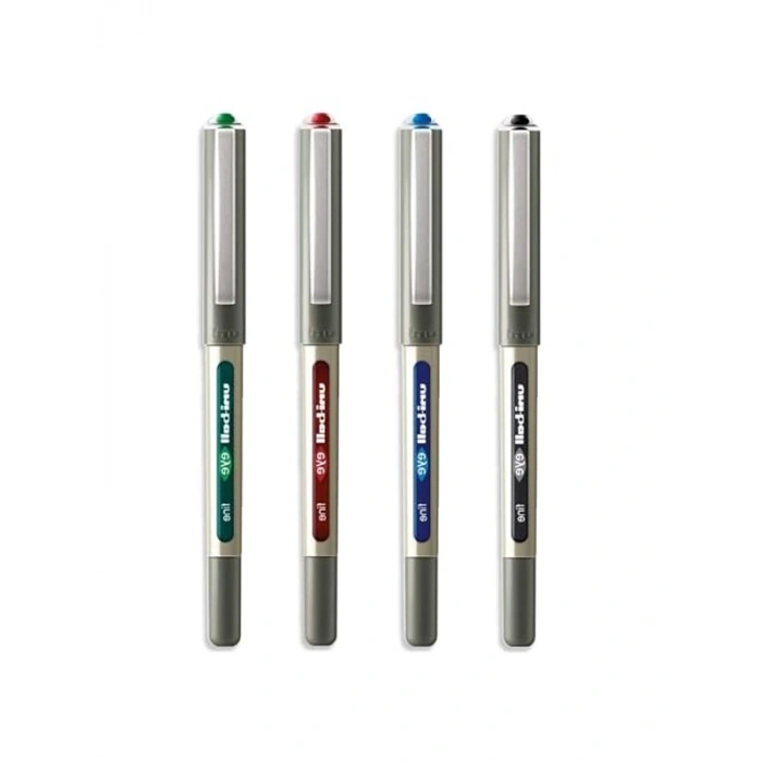 0.7 mm Uç Roller Kalemler - Siyah, Mavi, Kırmızı, Yeşil - 4lü Paket