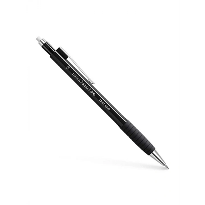 0.7 mm Uçlu Ergonomik Siyah Versatil Kalem, Yaylı Uç ve Uzun Silgi