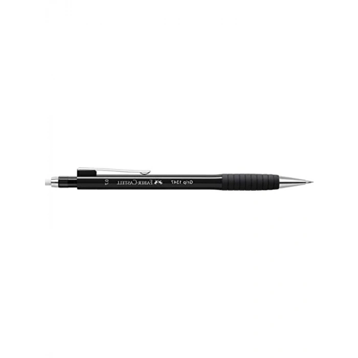 0.7 mm Uçlu Ergonomik Siyah Versatil Kalem, Yaylı Uç ve Uzun Silgi