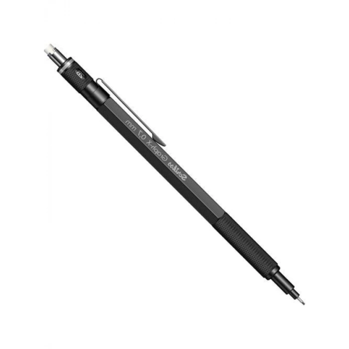 0.7 mm Uçlu Mekanik Kurşun Kalem Seti - 3lü, Mat Siyah