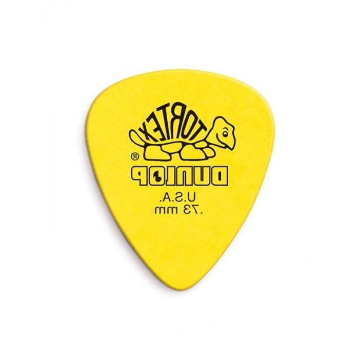0,73 mm Kalınlığında Sarı Gitar Pick, 72 Adet Paket