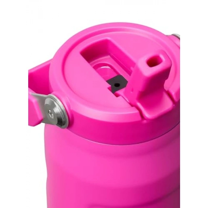 0.7L Kapaklı Pipetli Su Şişesi, Fuşya
