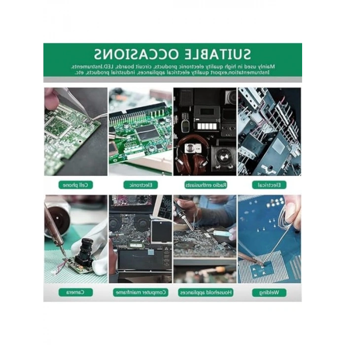 0.8 mm Kalınlığında 50 gr Lehim Teli, Elektronik Tamir için Kolay Erişilebilir