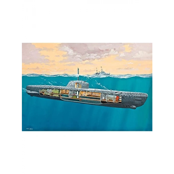 1:144 Ölçekli U-Boat Model Kit - Detaylı Yapım Seti
