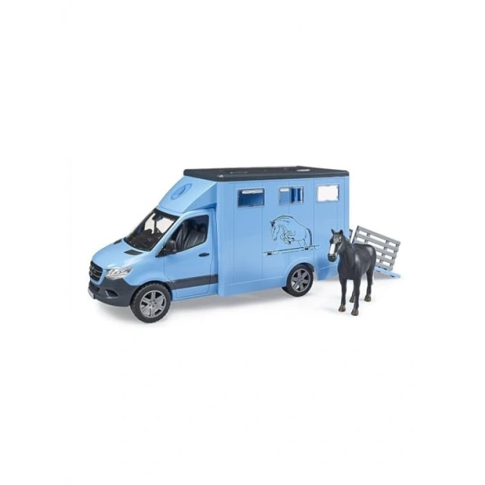 1:16 Ölçekli At Nakil Aracı ve Siyah At Seti