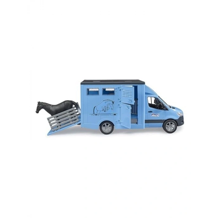 1:16 Ölçekli At Nakil Aracı ve Siyah At Seti