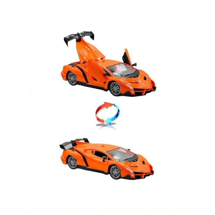 1:16 Ölçekli Drift Araba, Uzaktan Kumanda, Işıklı ve Turuncu