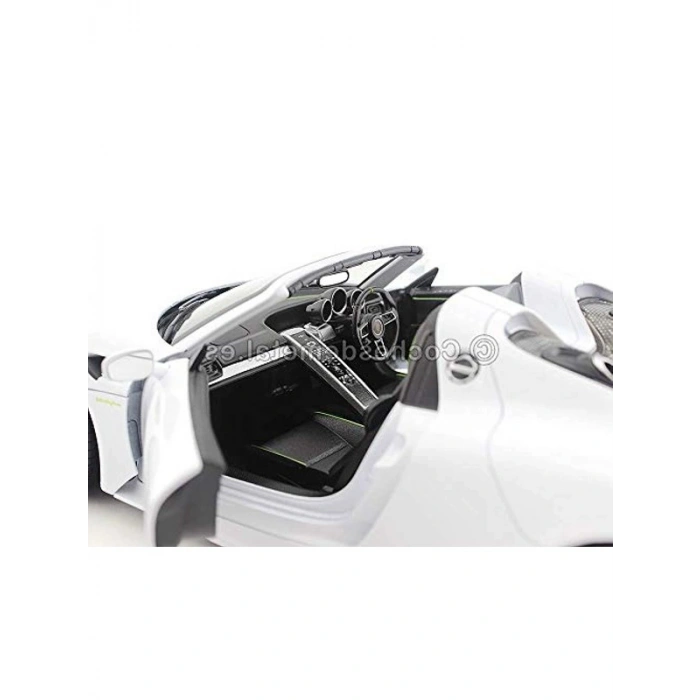 1:18 Ölçekli Gri Metalik Porsche 918 Spyder Cabriolet Araç Modeli