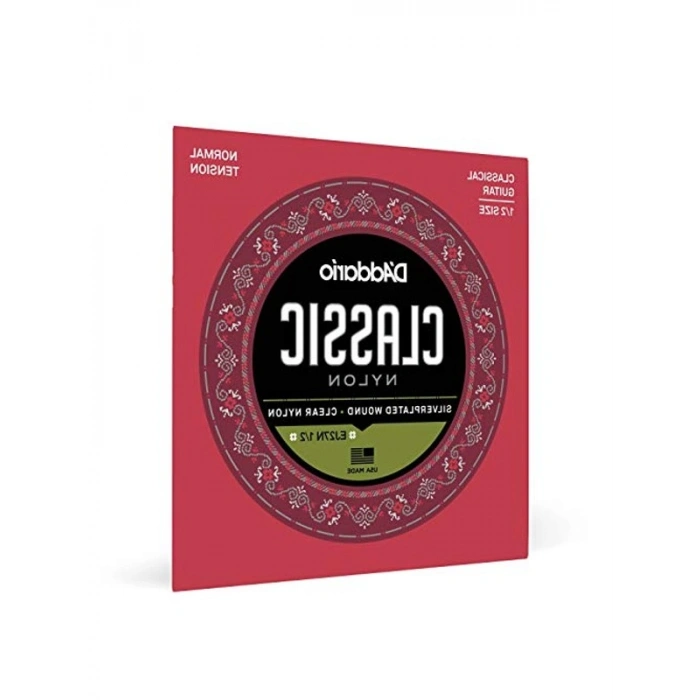 1/2 boyut klasik gitar tel seti, gümüş kaplama ile