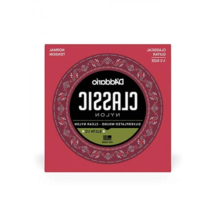 1/2 boyut klasik gitar tel seti, gümüş kaplama ile