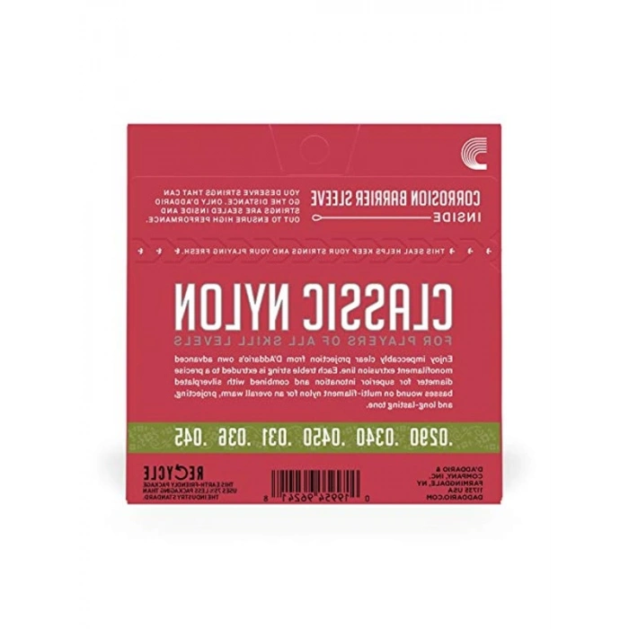 1/2 boyut klasik gitar tel seti, gümüş kaplama ile