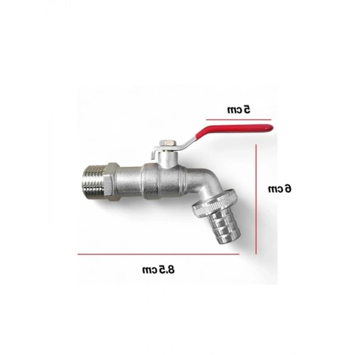 1/2 Küresel Musluk, Banyo ve Mutfak İçin Tek Çıkışlı Batarya