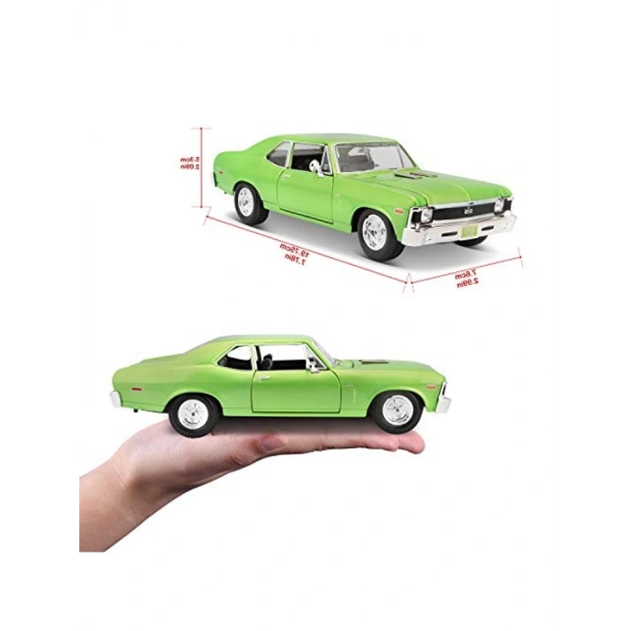 1:24 Ölçekli 1970 Chevrolet Nova SS Model Araba