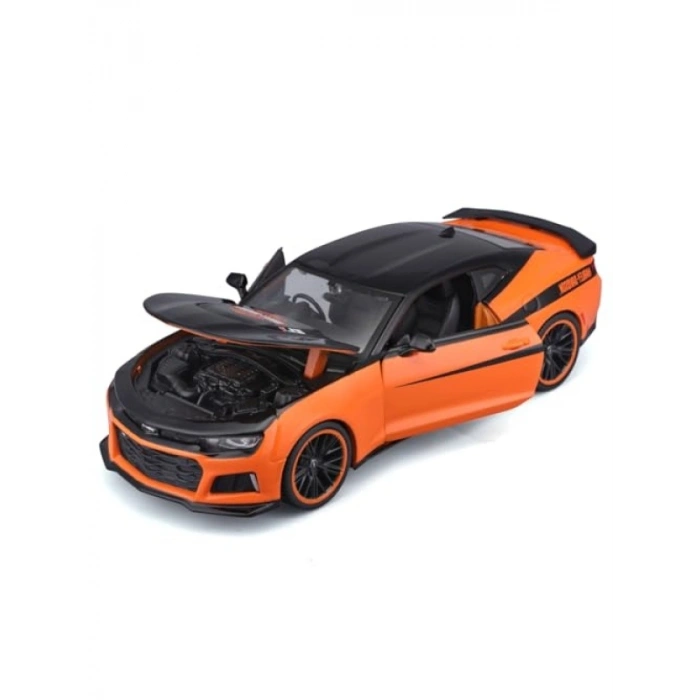 1:24 Ölçekli H-D Custom 2017 Spor Araç Modeli - Siyah/Turuncu