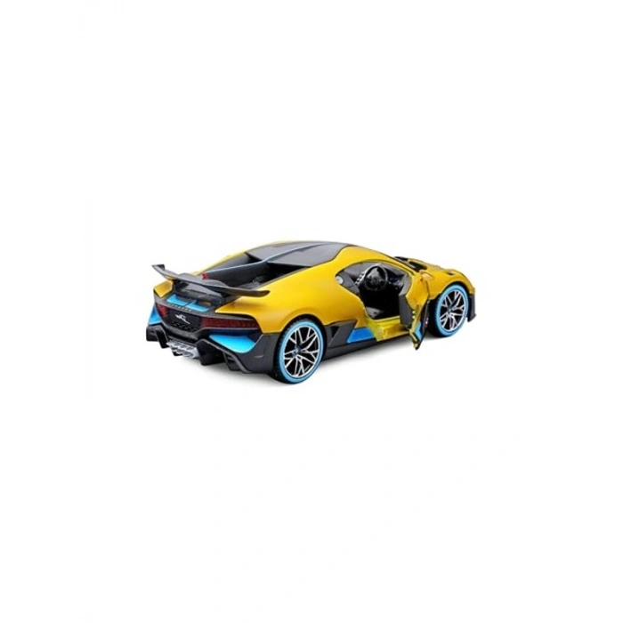 1:24 Ölçekli Sarı Model Araba, Detaylı İç ve Hareketli Kapılar