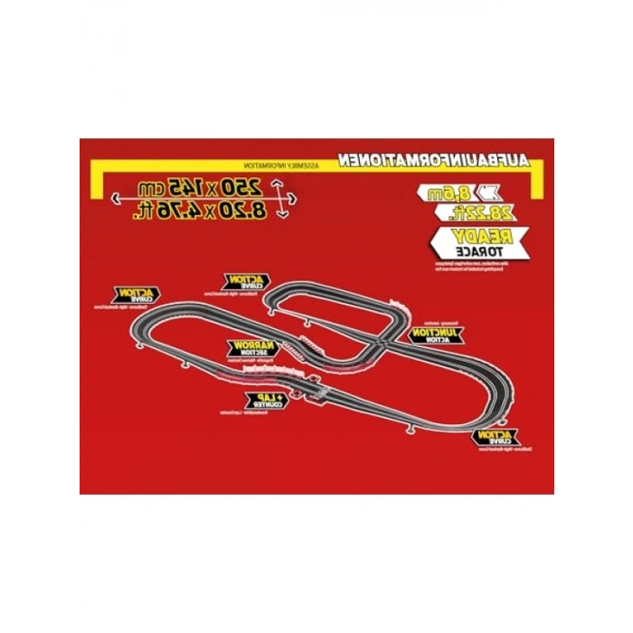 1:43 Ölçekli Hız Yarışı Seti - Turbo Düğmeli Kumanda