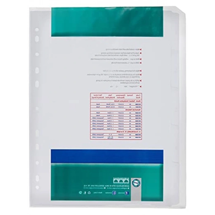 1-5 Rakamlı A4 Karton Ayrac