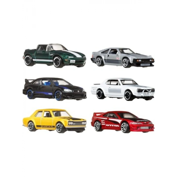 1:64 Ölçekli 6lı Metal Araç Seti