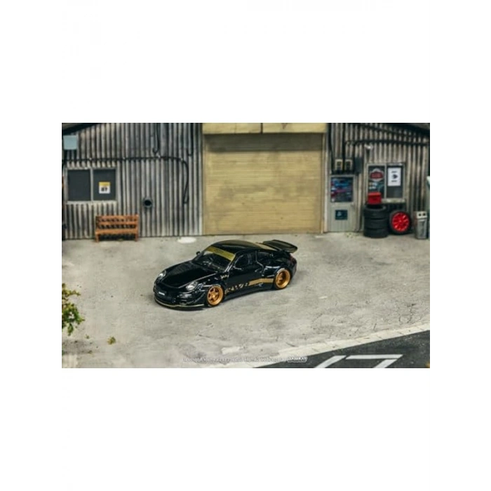 1/64 Ölçekli Siyah Kaplama RWB 997 Model Araba