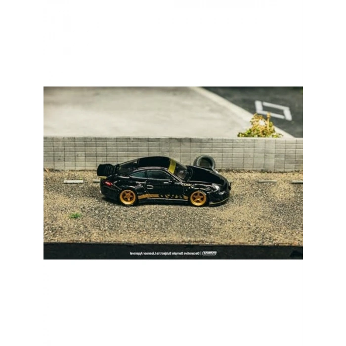 1/64 Ölçekli Siyah Kaplama RWB 997 Model Araba
