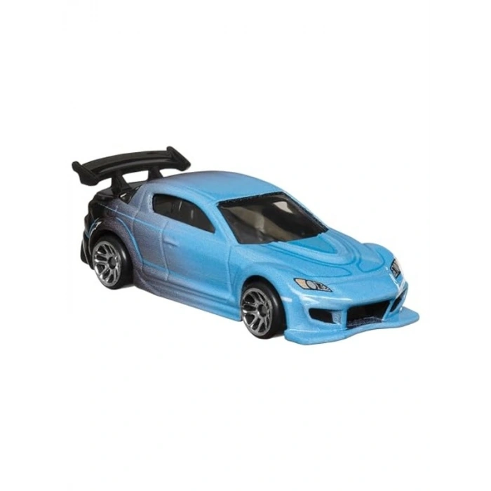 1:64 Ölçekli Siyah ve Mavi Mazda RX-8 Model Araba