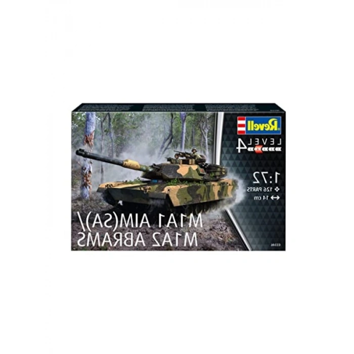 1:72 Ölçekli M1A1 AIM(SA)/M1A2 Abrams Model Kit