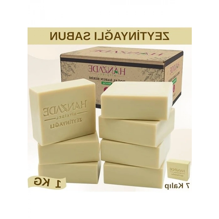 1 Kg Doğal El Yapımı Zeytinyağlı Sabun, Bitkisel ve Besleyici