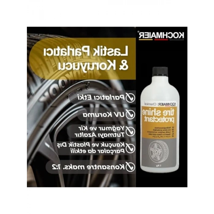 1 Kg Konsantre Lastik Parlatıcı, 1:2 Oran ile Etkili Kullanım