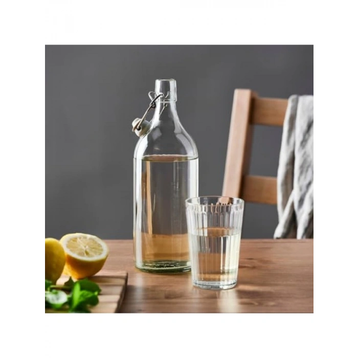 1 Litre Kapasiteli Cam Su Şişesi