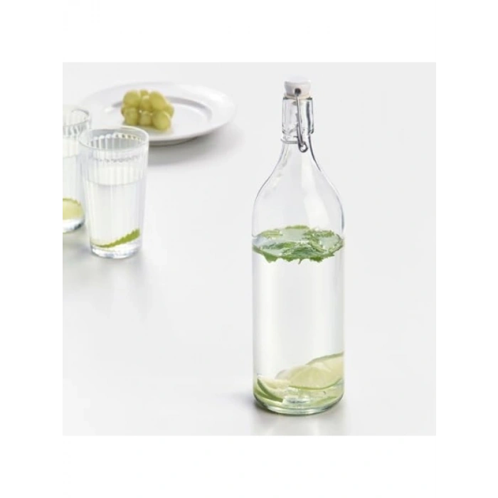 1 Litre Kapasiteli Cam Su Şişesi